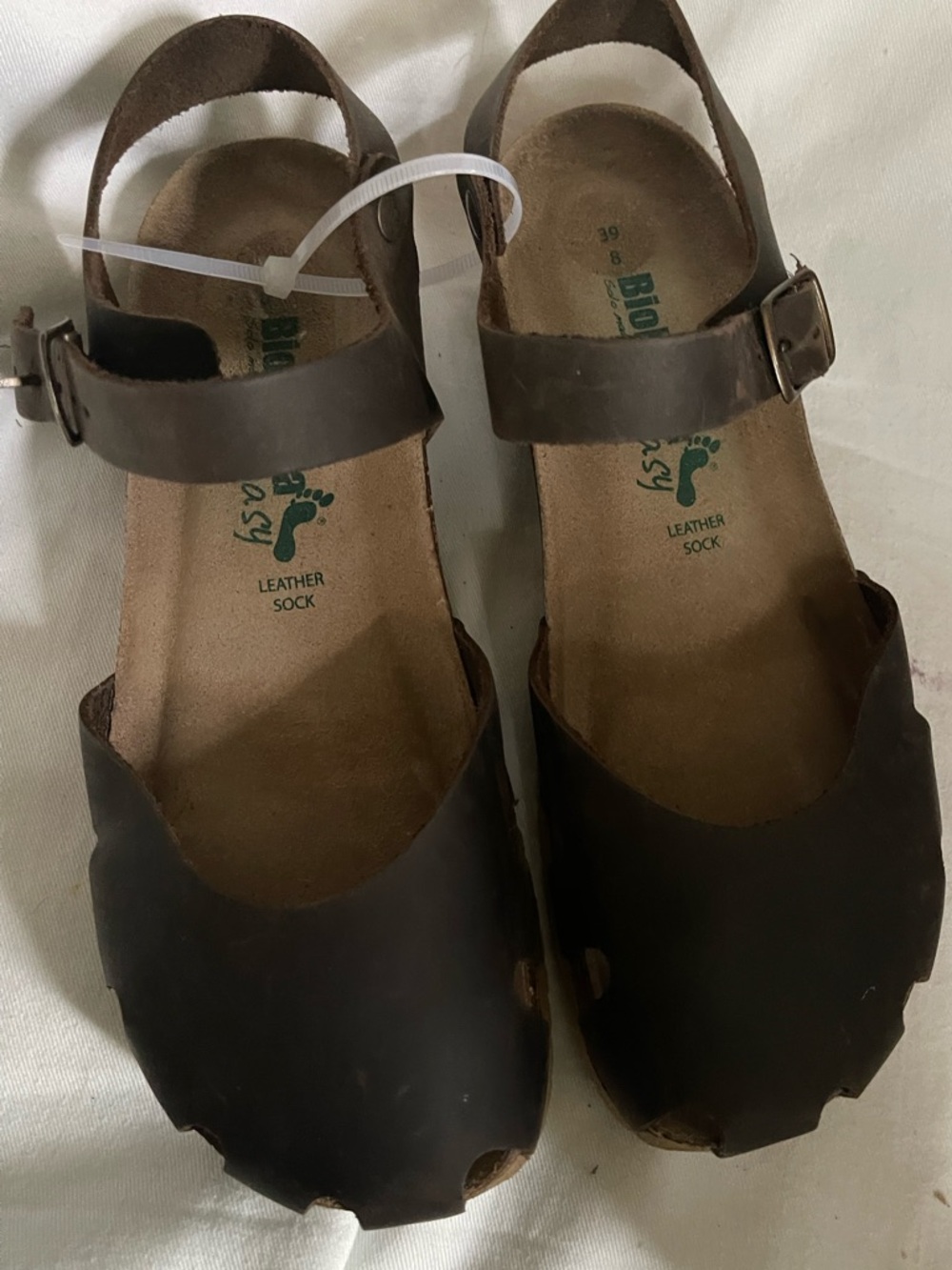 BIONATURA dark brown cork sandals/ shoes like new 39/8 - Picture 10 of 10